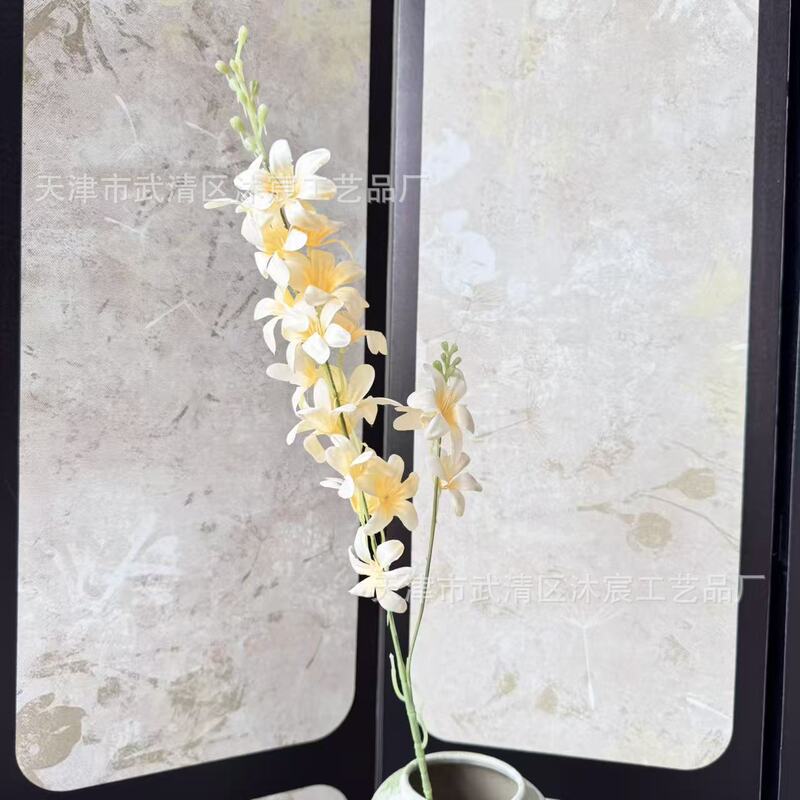 仿真2叉小飞燕草婚庆路引假花束 室内装饰新款花朵婚礼堂插花|undefined