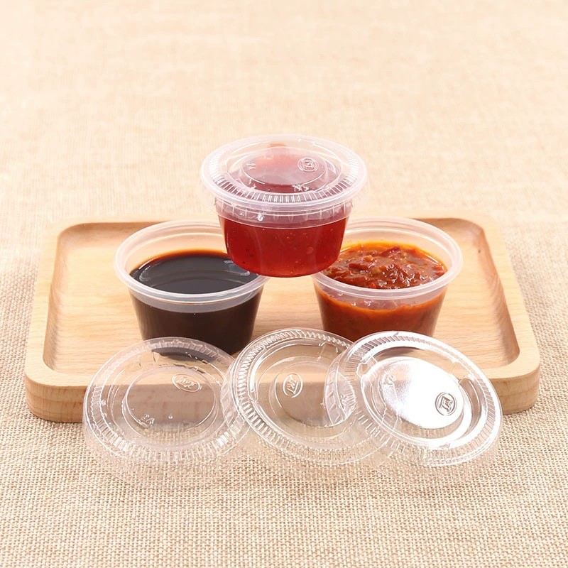 60ml disposable jelly cup/pudding cup with lid/plastic cup/sauce cup 100 sets
