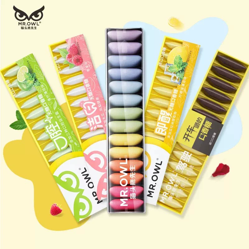 Mr. Owl Gum без сахара Skittles Свежее дыхание Мята Ксилит Портативные закуски
