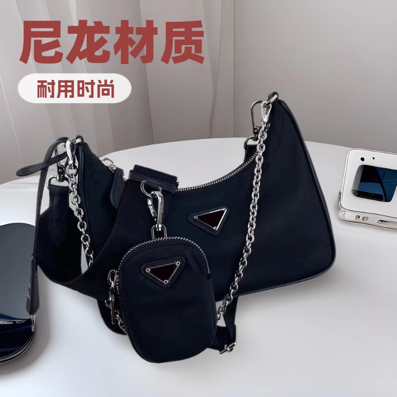 HOBO Champion 2024 otoño nuevo bolso de brazo letras sólidas bolso de moda coronado bolso de hombro bolso de mochila Oxford