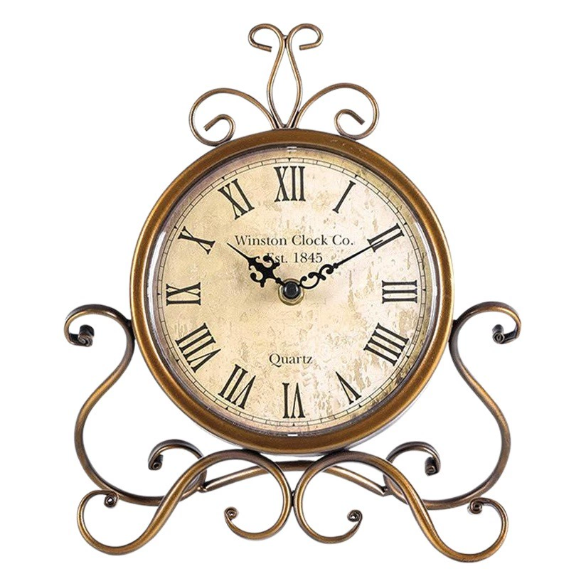 Amazon рекомендует европейское железо и бесшумные креативные сидячие часы ретро часы для гостиной