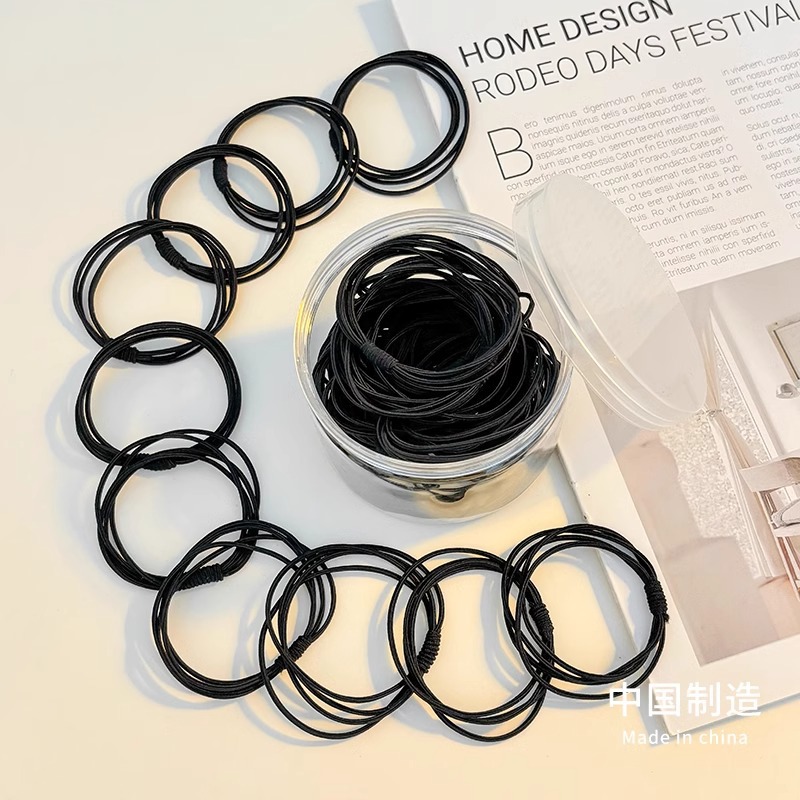 Tintas de goma de dopamina para mujeres de alta altura elásticas duraderas cuerdas de cabello simple cuerdas de cabello de cola de caballo alta no dañan anillo de cabello