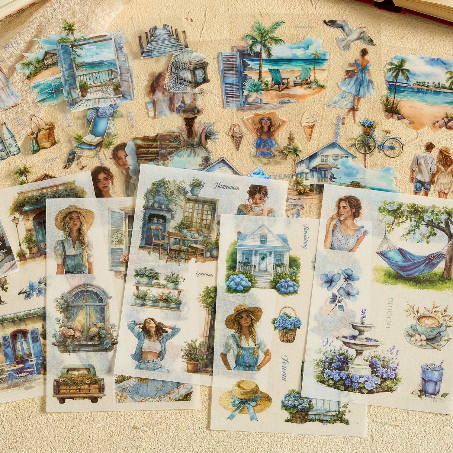 Esmeralda temprana cortar pegatinas de película libro de búsqueda de la serie de juguetes transfronterizos ins material niñas tiendas de mano diy decoración collage