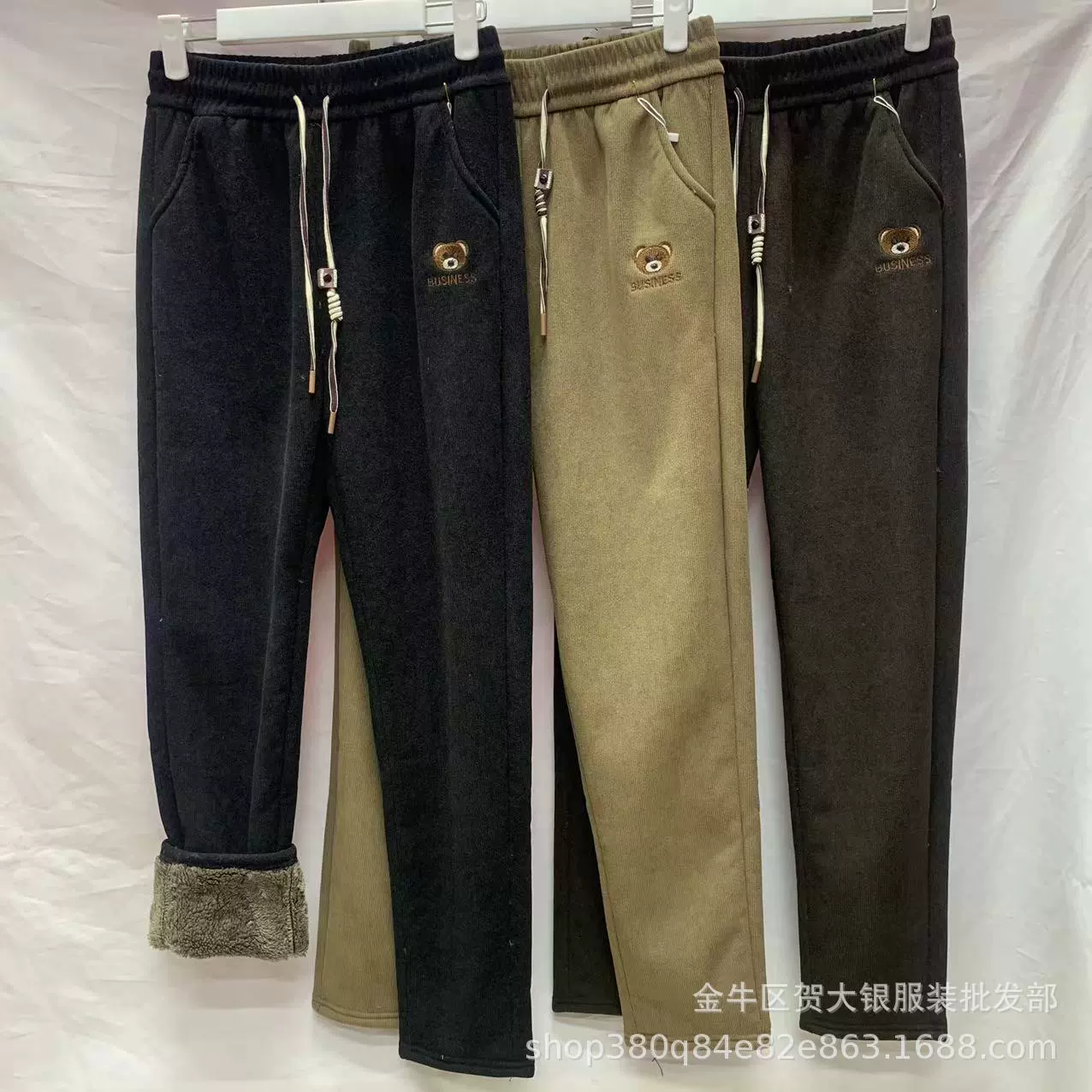 2024 зимний бархат утолщенные женские повседневные брюки