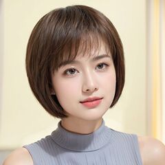 かつらの女性の全頭カバーの本当の髪の糸は痕跡がなくて、通気性があります。