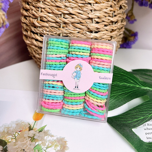 Children's elastic hairband, non-damaging to hair, suitable for babies and girls, cute, good elasticity, ponytail hair tie for little girls
