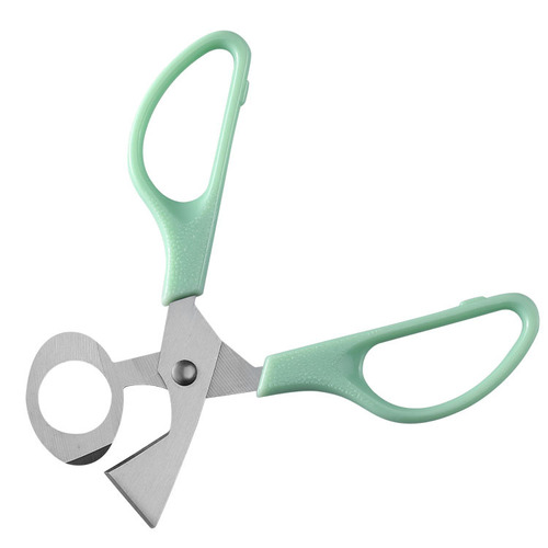 Home kitchen egg cutter stainless steel round mouth egg opener bird egg quail egg scissors kitchen egg cutter