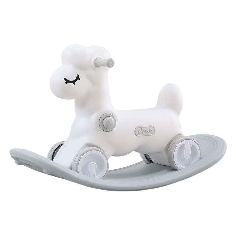 Juguetes para niños al por mayor, juguetes para interiores del hogar, regalo de primer cumpleaños para bebés, caja de regalo, caballito balancín multifuncional para bebés