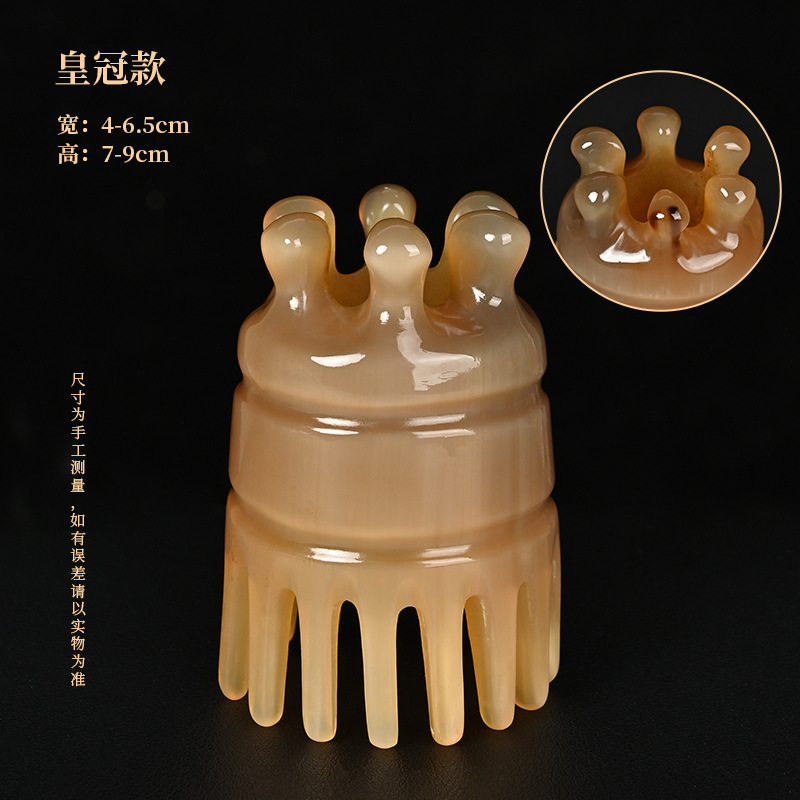 角櫛、頭経絡櫛、本格洗髪頭皮マッサージ櫛、ヘアセラピー専用丸器、ヘアケアブラシ|undefined