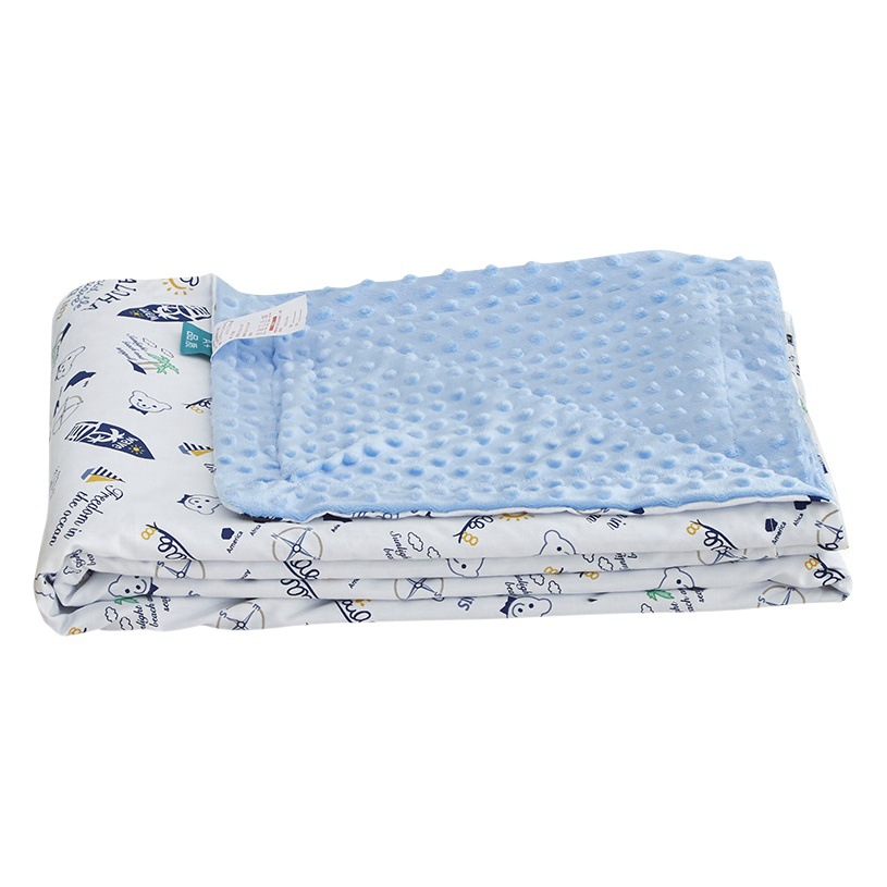 Manta de bebé Beanie manta de aire acondicionado para niños manta de siesta de jardín de infantes de verano Manta de algodón manta calmante de bebé edredón fino