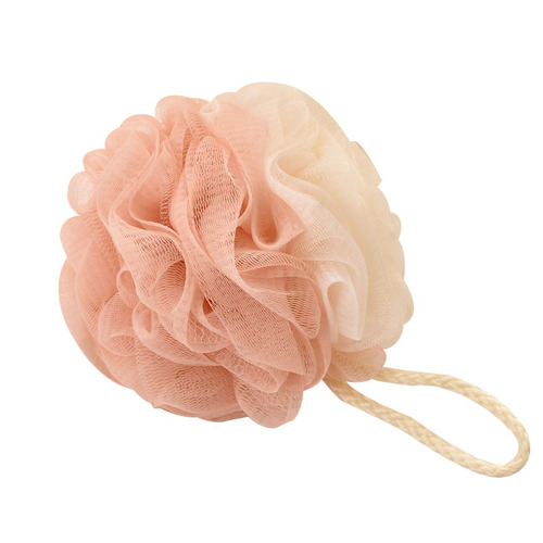 Two-color bath ball 60g large bath flower soft patchwork bath scrub for factory batch bath flower foaming net back scrub bath supplies