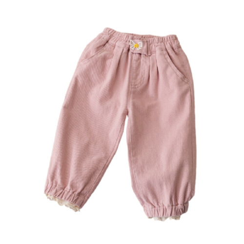 Ladies' Spring and Autumn Outwear Lantern Pants  New Korean Style Casual Matchable Butterflies Knot Children's Halter Edge Pants