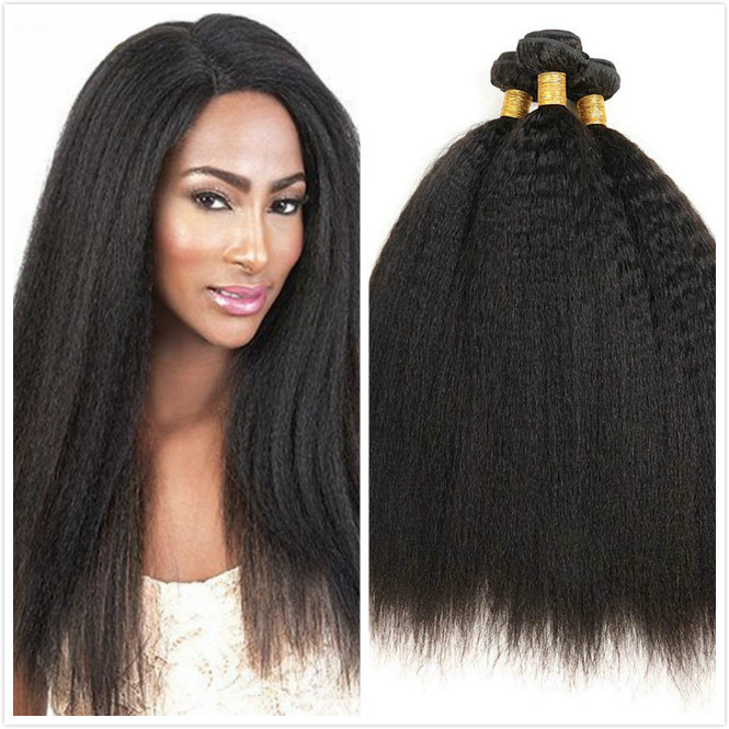 African Chemical Fiber Wig European and American Wig Women's Straight Hair kinky straight bundle Chemical Fiber Hair Curtain Wig