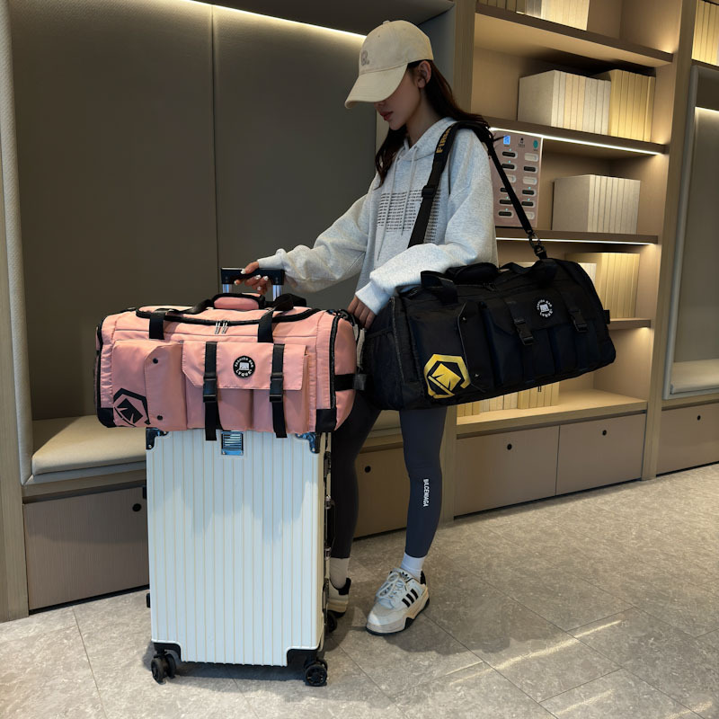 Kurzstrecken-Reiserucksack, große Kapazität, leichte, tragbare Aufbewahrungsgepäcktasche, sportliche Trocken- und Nasstrennung_voghion.com