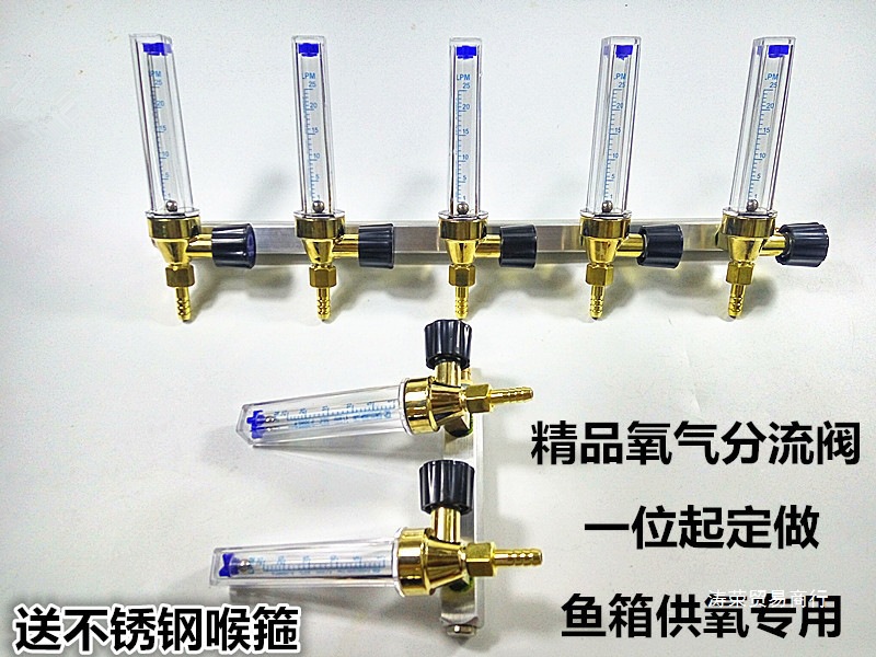 鱼车开关调气阀渔具海鲜水产运输供氧氩气阀鱼箱流量计增氧调压阀