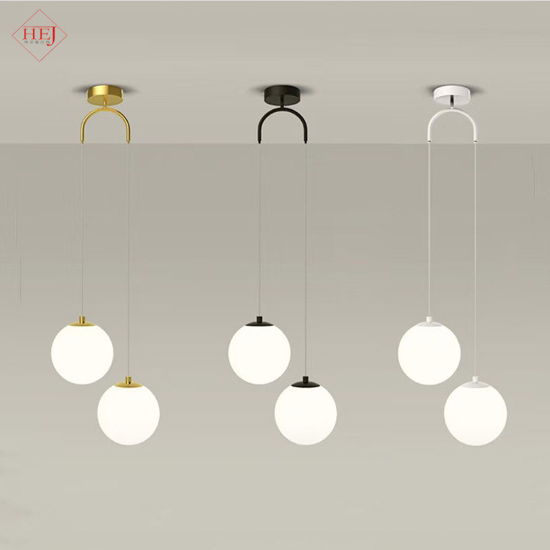 Bedroom Bedside Chandelier Modern Minimalist Bedroom Ball Small Chandelier Nordic Minimalist Personalized Lighting Manufacturer Cross-Border Lamp