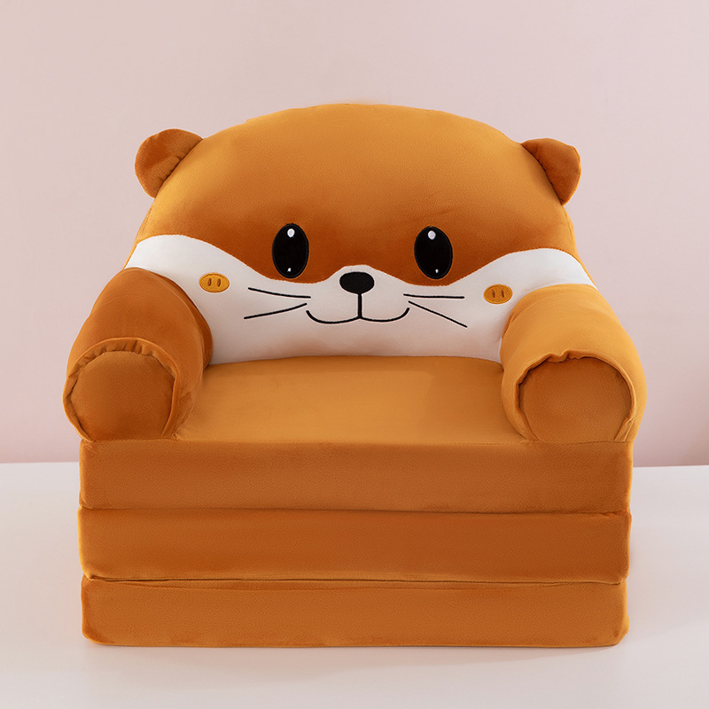 メーカーの新しい卸売 Chuangyi のさまざまな子供用三層折りたたみぬいぐるみ漫画ソファ幼稚園ベビーチェアギフト|undefined