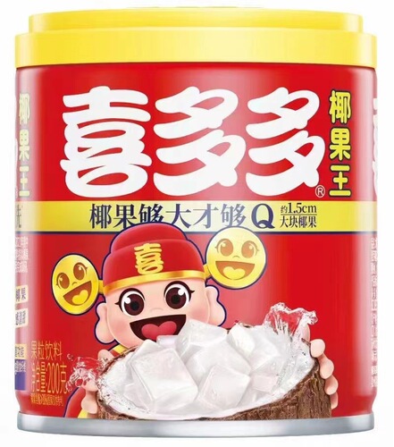 Xidoduo Coconut King 200g*10 cans of fruit-flavored coconut juice drinks and snacks cans for drop shipping