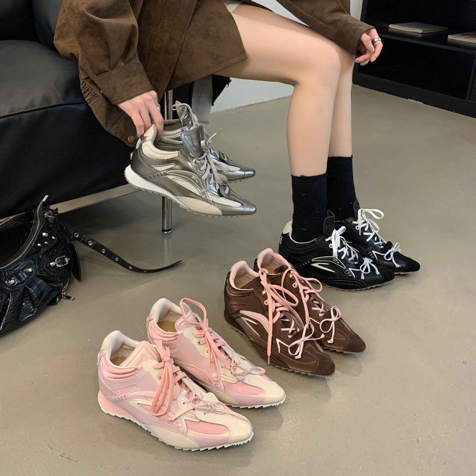 Boxing sports casual footwear pointed-toe for leisure