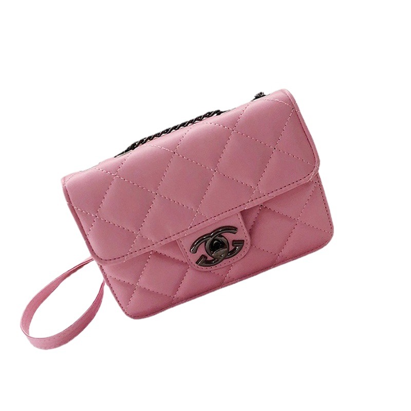 Bolso mujer Muji cadena cuadrado hilo bordado hombro pequeño