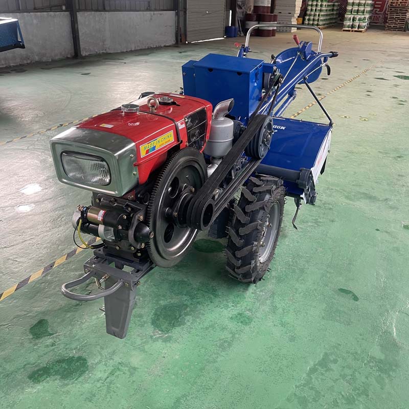 电子打火启动手扶拖拉机151底盘柴油农用18HP两轮步行拖拉机