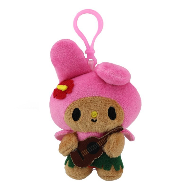 国境を越えた新製品ハワイ黒皮kittyは卵黄兄のキーホルダー卵黄兄のぬいぐるみのストラップになった|undefined