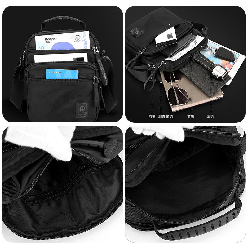 WEPOWER nuevo hombre de negocios viaje mochila de hombro de moda de viaje mochila vertical bolso pequeño bolso de mano de hombre