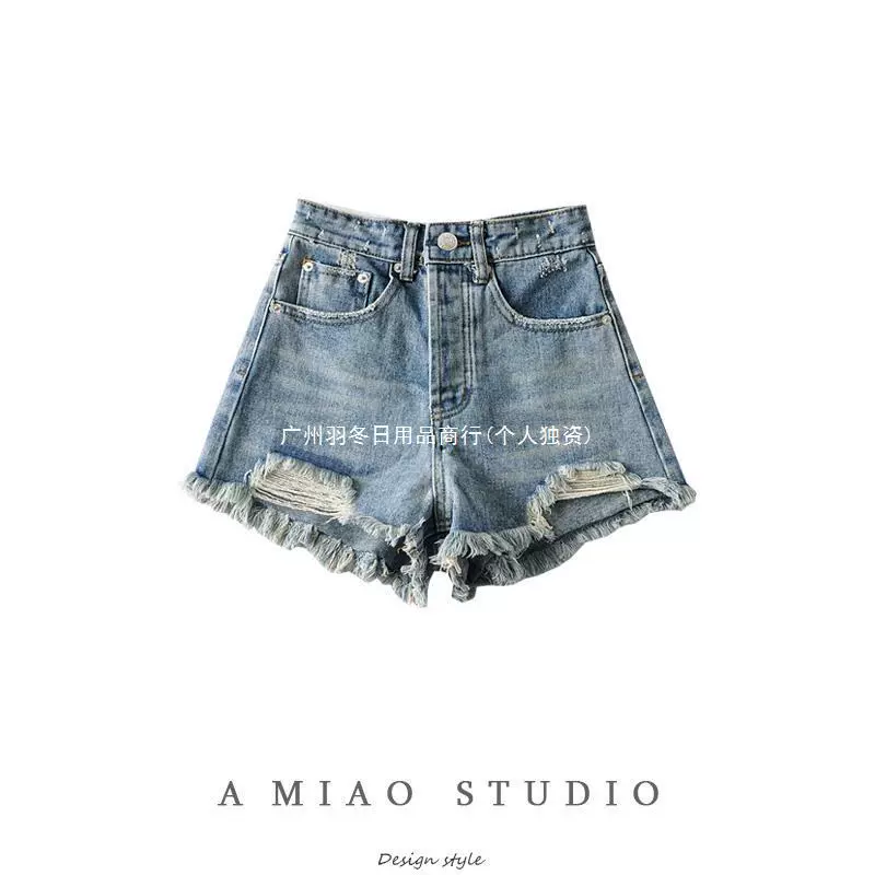 Американские Ретро сверхпрочные выстиранные потертые индивидуальные потертые джинсовые шорты, сексуальные горячие девушки, джинсовые шорты для женщин