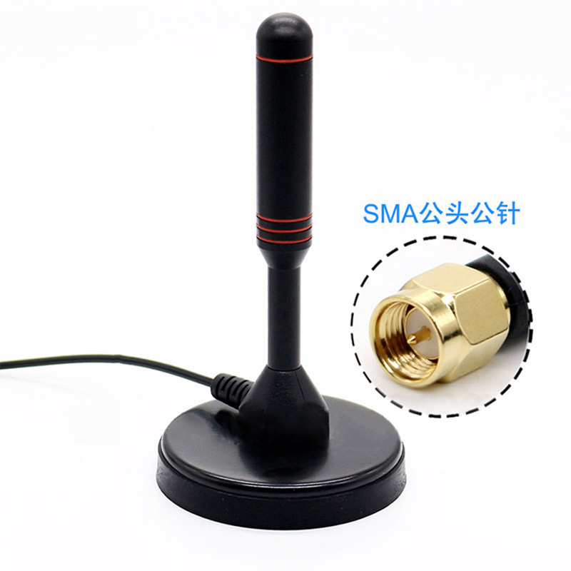 厂家直销 3G 824-2170MHz置铝棒磁盘天线RG174同轴线带SMA公头