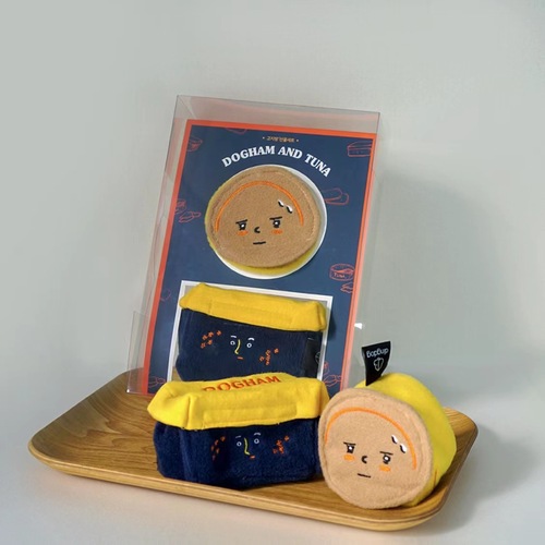 ins style Korean foreign trade original single cute Tibetan food pet ring paper sound toy can dog sniff wholesale pet