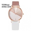 Two-color belt, ultra thin fashionable quartz watch for leisure, simple and elegant design, wholesale