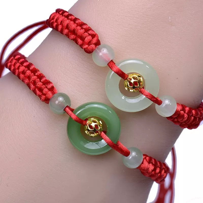 Ping An buckle bracelet simple woven red rope hand rope to send girlfriend friends Ping An Shunsui national tide bracelet manufacturers wholesale