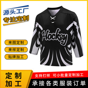Factory Customized Hockey Uniforms 2025 New Group Club Training and Competition Sublimation Printed Lace-Up Ice Hockey Uniforms