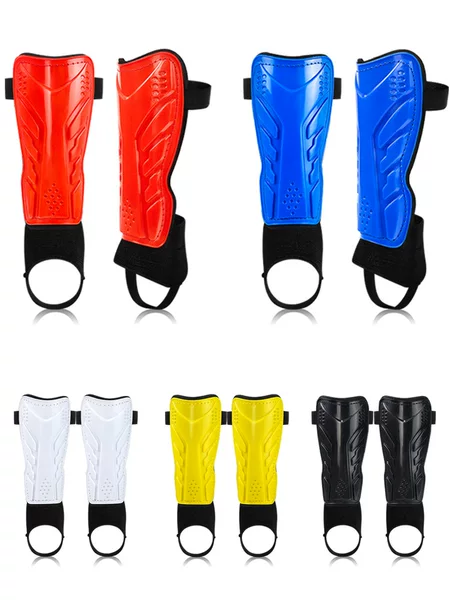 Cross-border football shin guards with straps, professional competition training sports protective gear, adult sports knee pads, customizable equipment