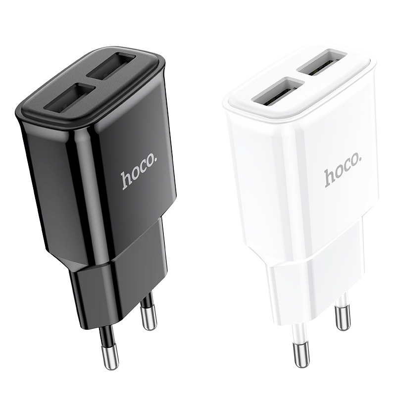 Dual Port Usb Wall Charger For Apple Android And Type-c Devices_voghion.com