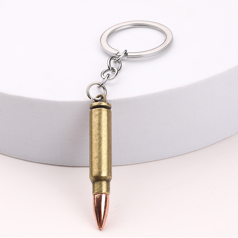 Jesús supervivencia pubg Bullet modelo aleación metal llavero colgante accesorios pollo juego arma periférica