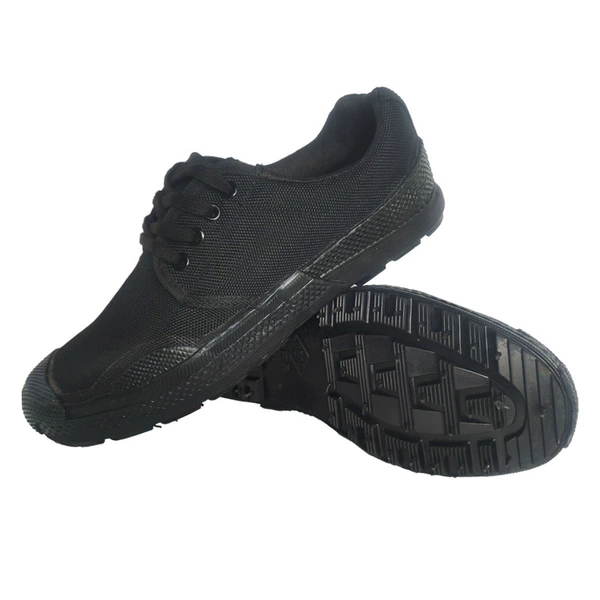 Vulcanized rubber sole-black