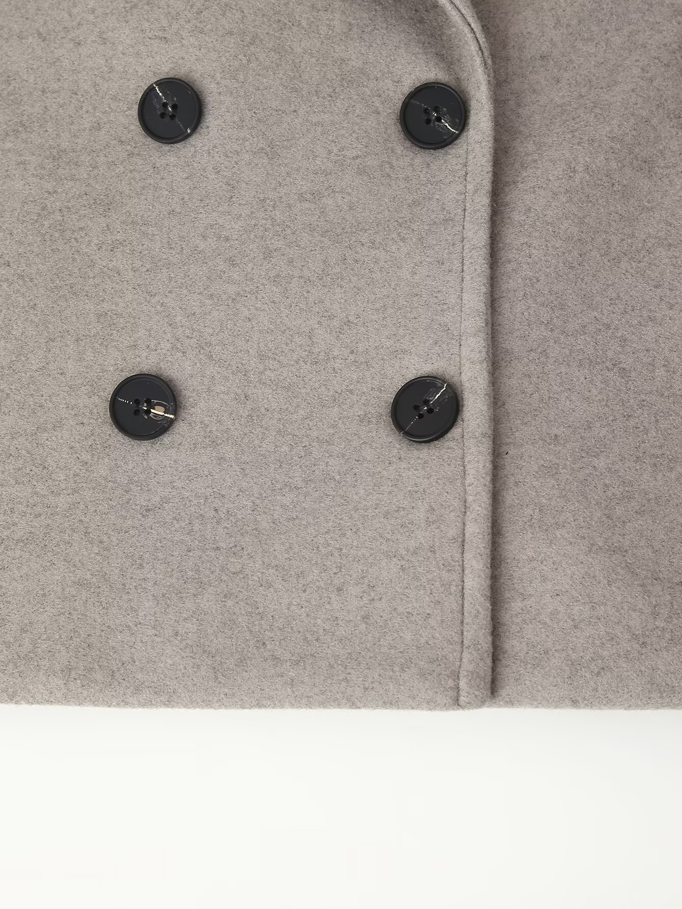 Women's clothing 2024 autumn and winter new style stylish double breasted short woolen coat_voghion.com