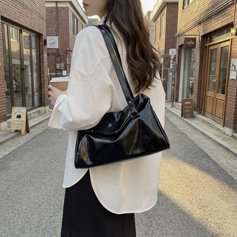 Shangxin bolso de gran capacidad para mujeres 2026 primavera nueva bolsa de hombro de viaje universal textura extranjera bolso axilar