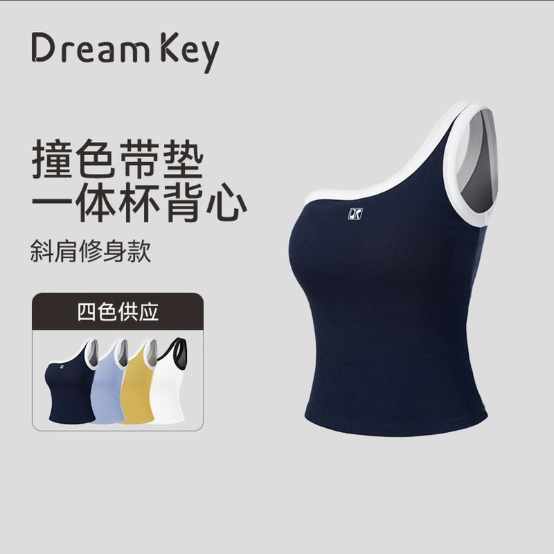 DK一体式运动背心高强度防震瑜伽服夏季薄款女上衣美背可外穿8501|undefined