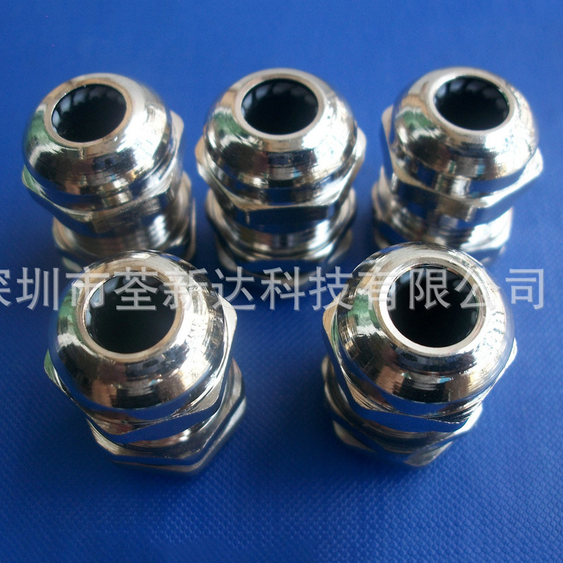 广东深圳供应ROHS金属电缆防水接头密封金属连接器格兰头