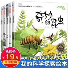 小果树儿童科普读物绘本全套5册 大自然的奥秘 奇妙的昆虫