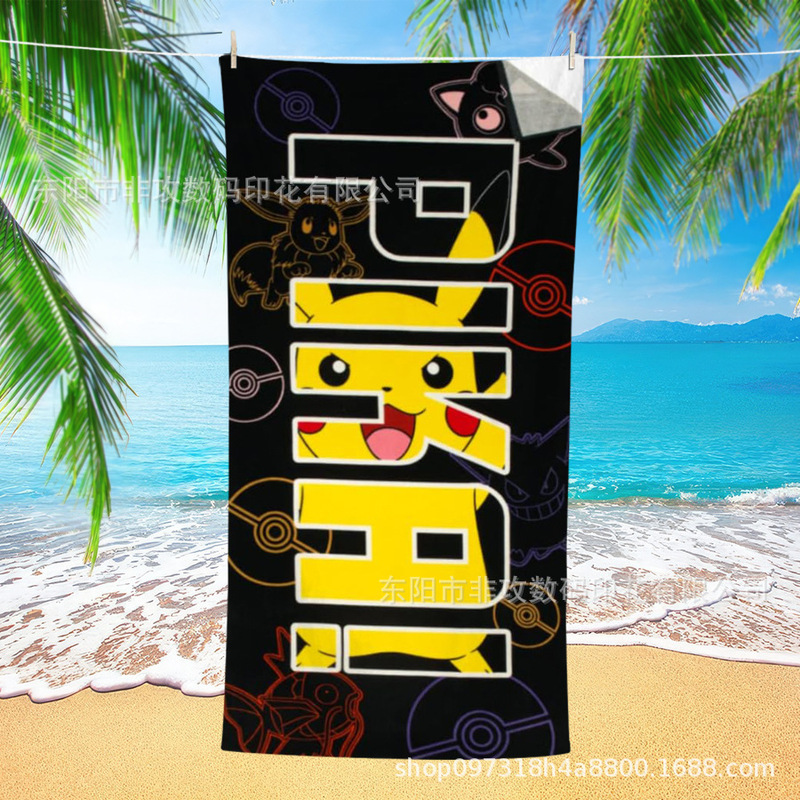 Amazon hot custom printed Hello Kitty and friends Super Soft bath towel_swimming pool_beach towel,