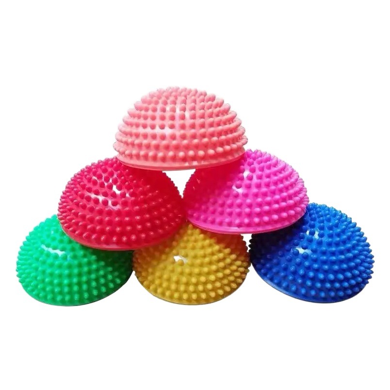 Pvc Kidsren's Durian Ball Half Round Ball Foot Relaxation Training Tactile Ball Crossing the River Sports Fitness Massage Ball