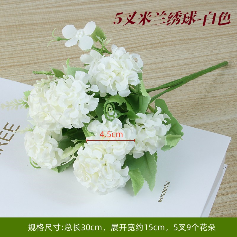 Flor de color de caramelo coreano flor de decoración para el hogar flor de mano flor de boda flor de seda flor artificial