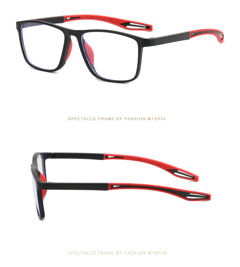 64g Weight Full Frame Glasses Structure Glasses Classification PC Lens Material Casual PC Square Full Frame Optical Glasses