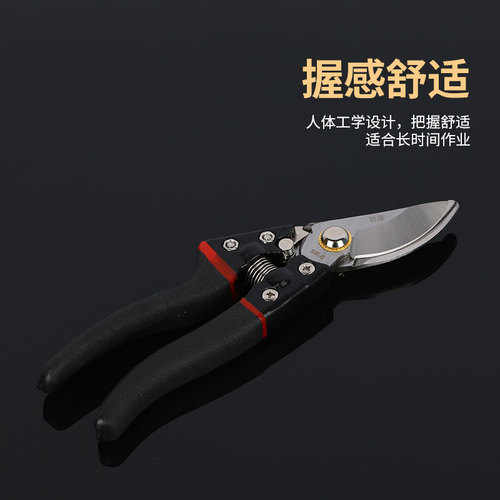 Factory garden pruning shears, manual fruit branch shears, multi-functional branch repair parts, cheap and labor-saving anti-slip garden shears