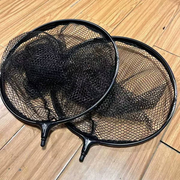 Wholesale copy net head aluminum alloy thickened glue competitive black pit anti-hook deepened disassembly large fishing copy net head