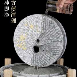 石磨家用小型做豆腐用的机器手工磨粉器老式传统肠粉专用机磨面机