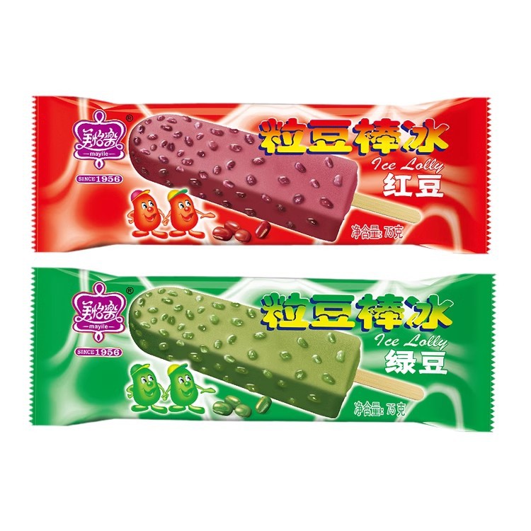 2024新品美怡乐粒豆棒冰红豆冰淇淋绿豆冰激凌雪糕冰棍冰棒批发-阿里巴巴